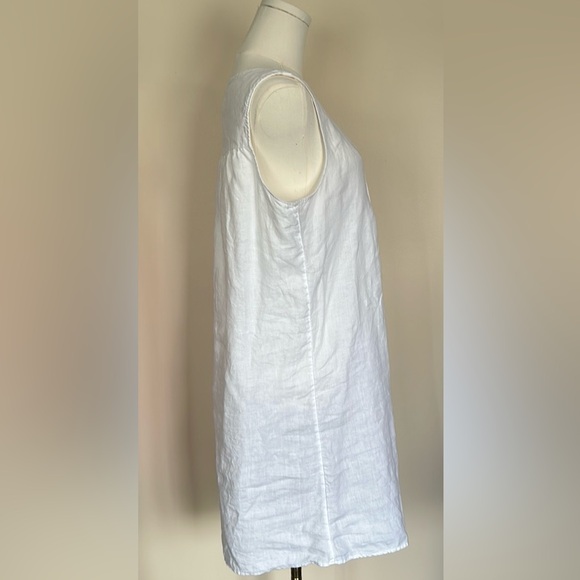 ARTISAN NY Sleeveless Linen Short White Dress size medium - Picture 3 of 5